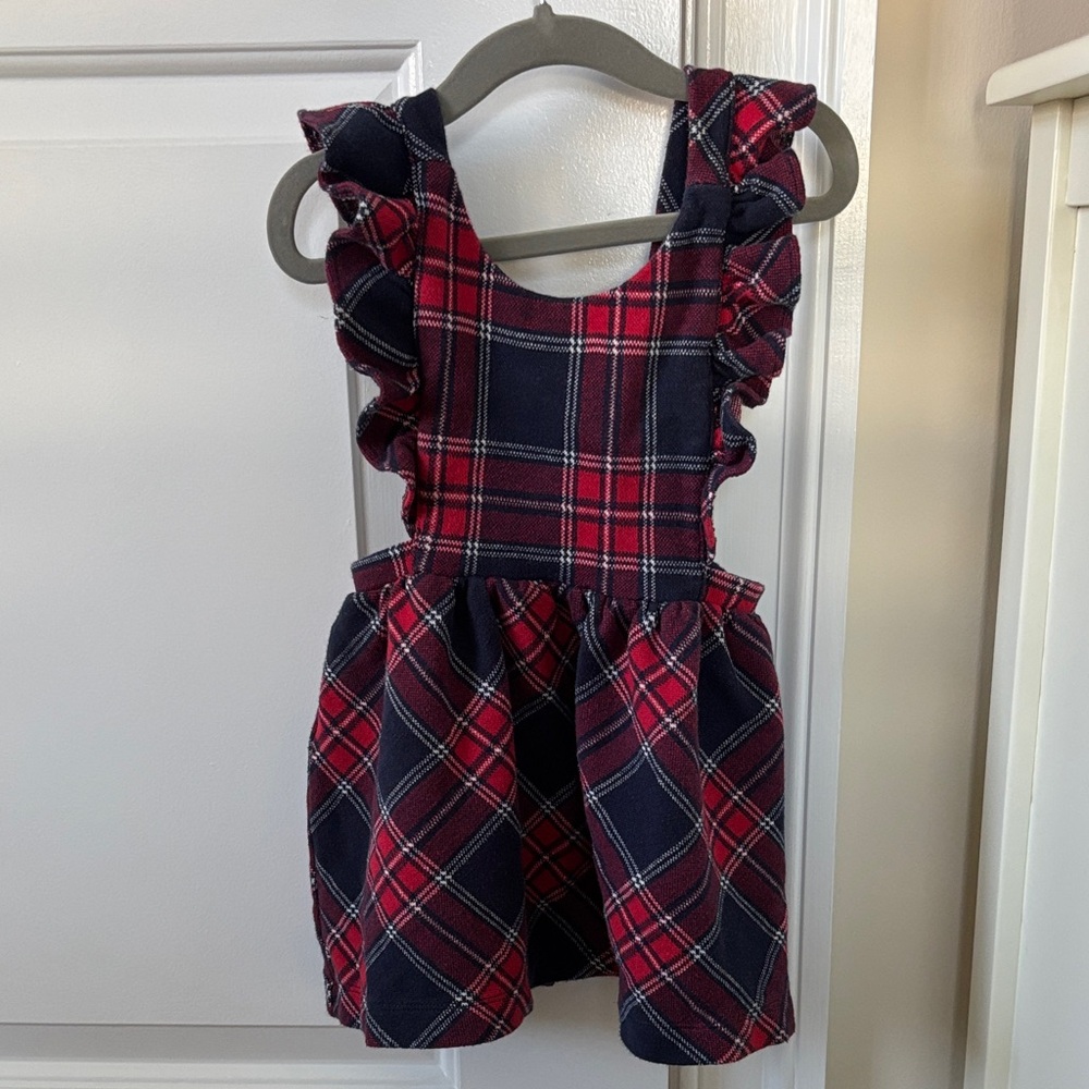 Janie and Jack Red and Blue Plaid Dress
